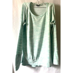 Champion Elite Sweater Size XL Lightweight Blue Super Soft Heathered long sleeve